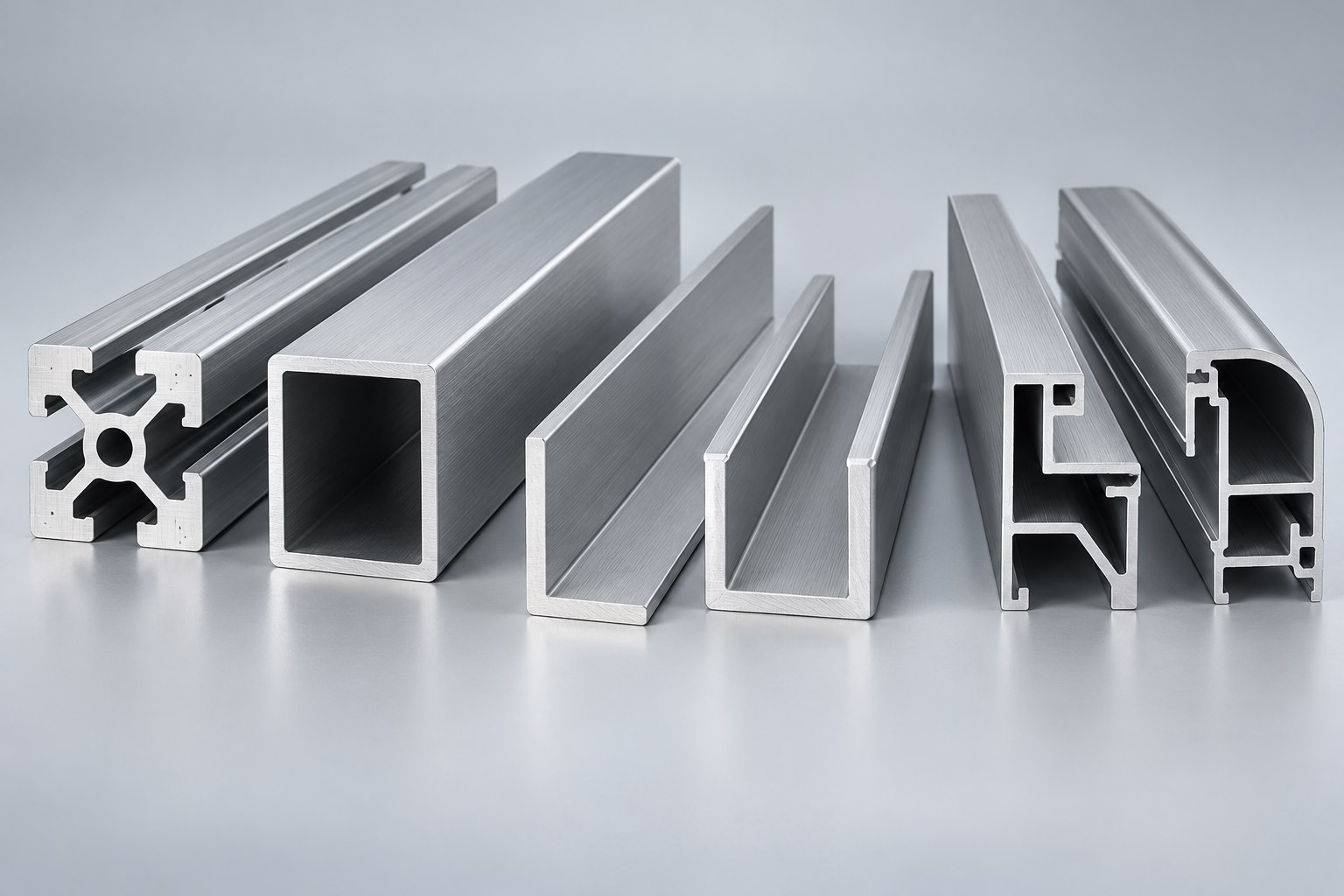 Architectural Aluminum Extrusions — product overview, AI-generated visualization